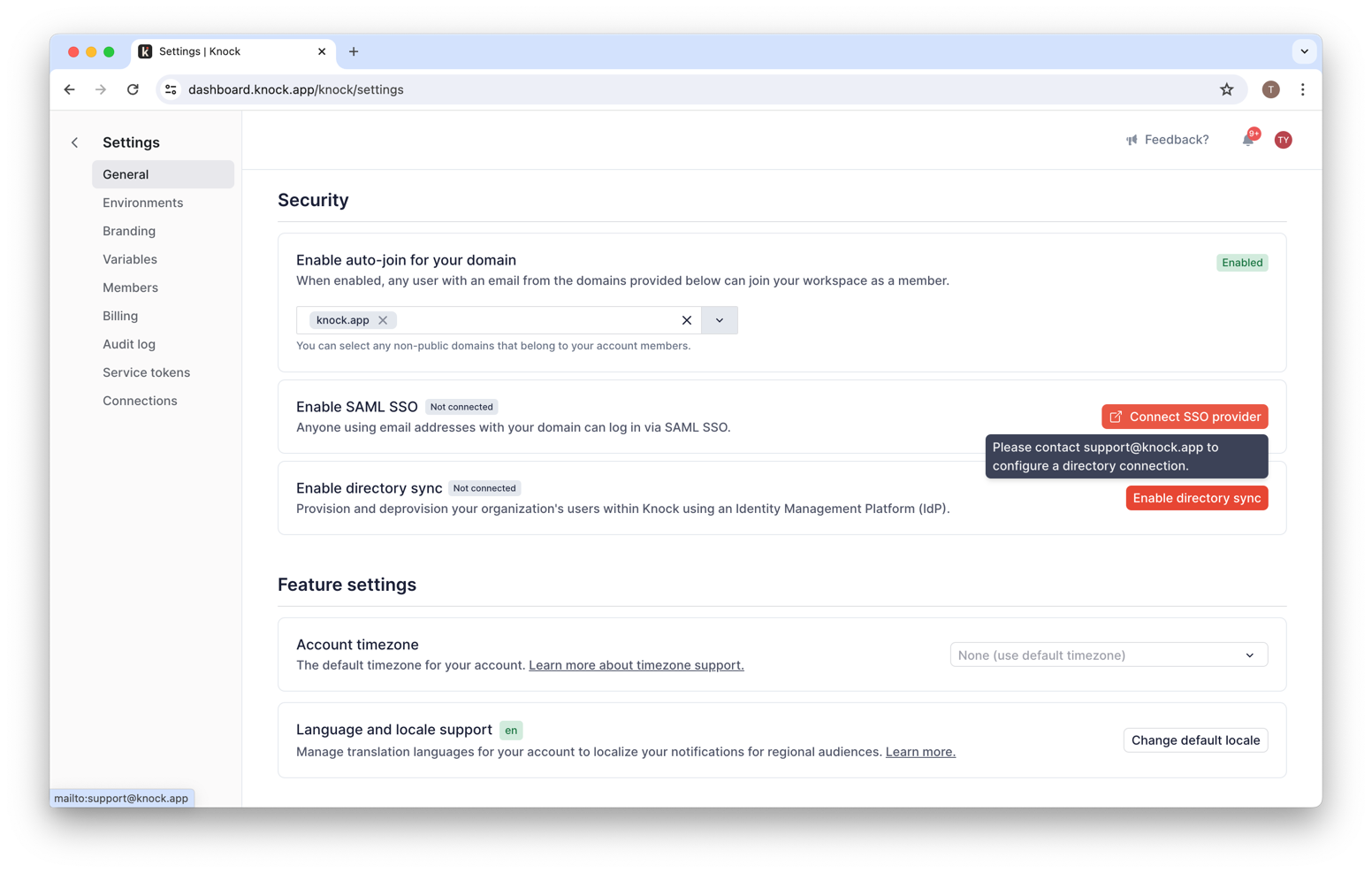 Configure directory sync